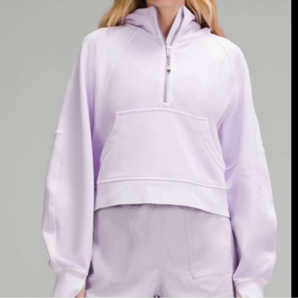 LULULEMON SCUBA OVERSIZED HALF ZIP HOODIE *DYE LW3HJZS NEW WITH TAG AND BAG XS/S